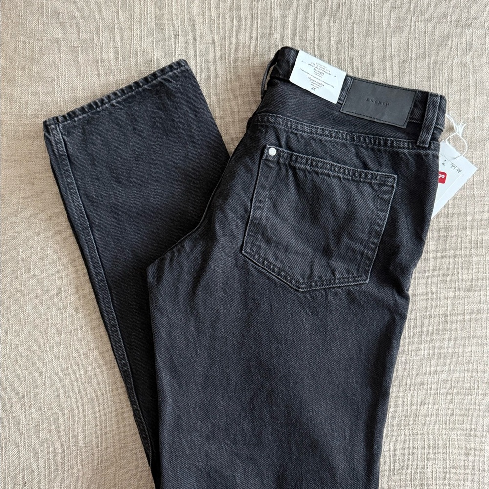 H&M Black Straight Leg Jeans Classic Style